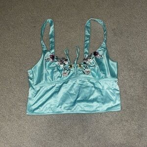 Victoria’s Secret silk crop top
